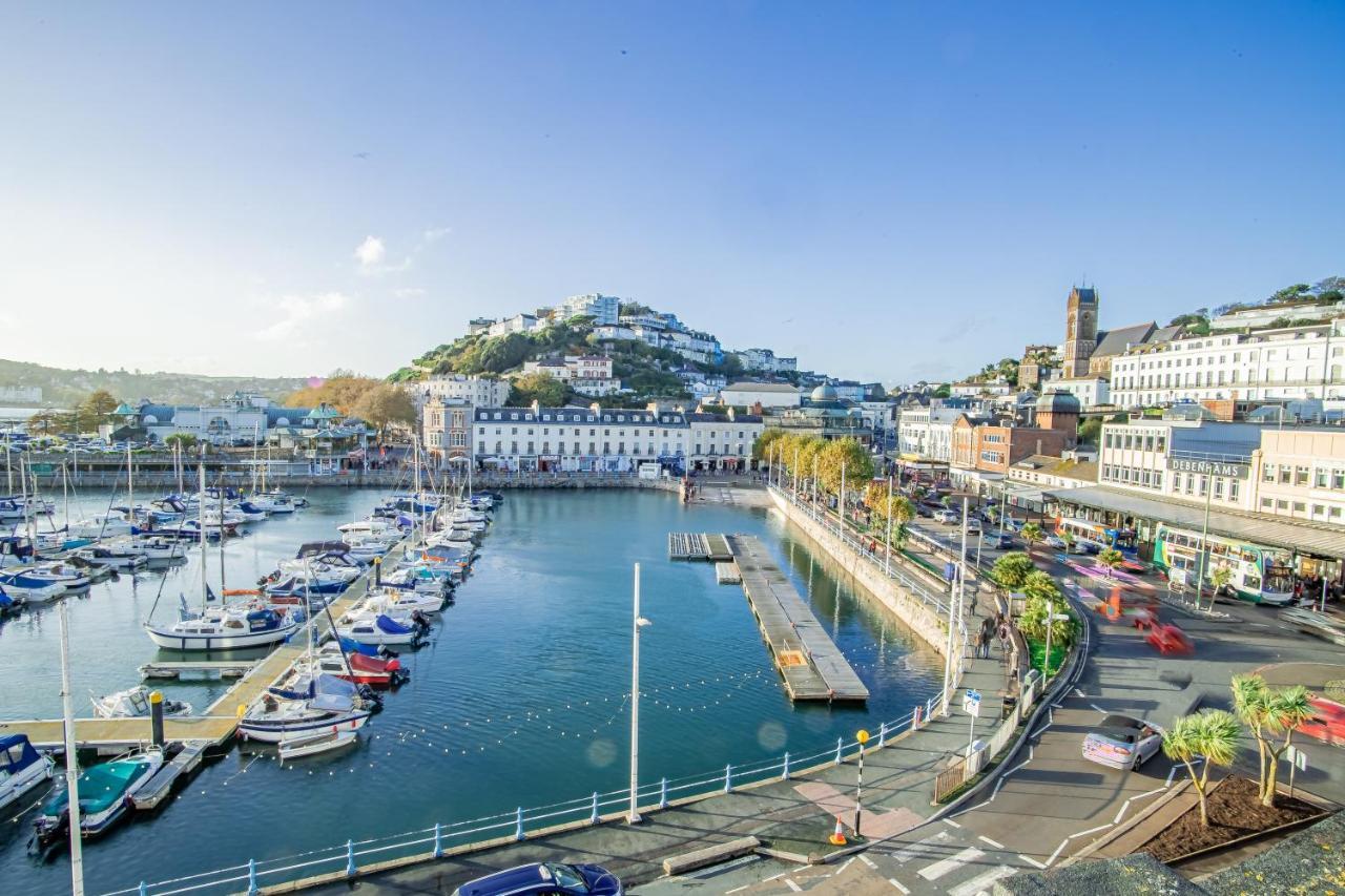 Elegant Fresh Spacious Two Bed Apartment - Juliet Balcony - Sea, Marina, Harbour Views, English Riviera Clock Tower Torquay Zewnętrze zdjęcie